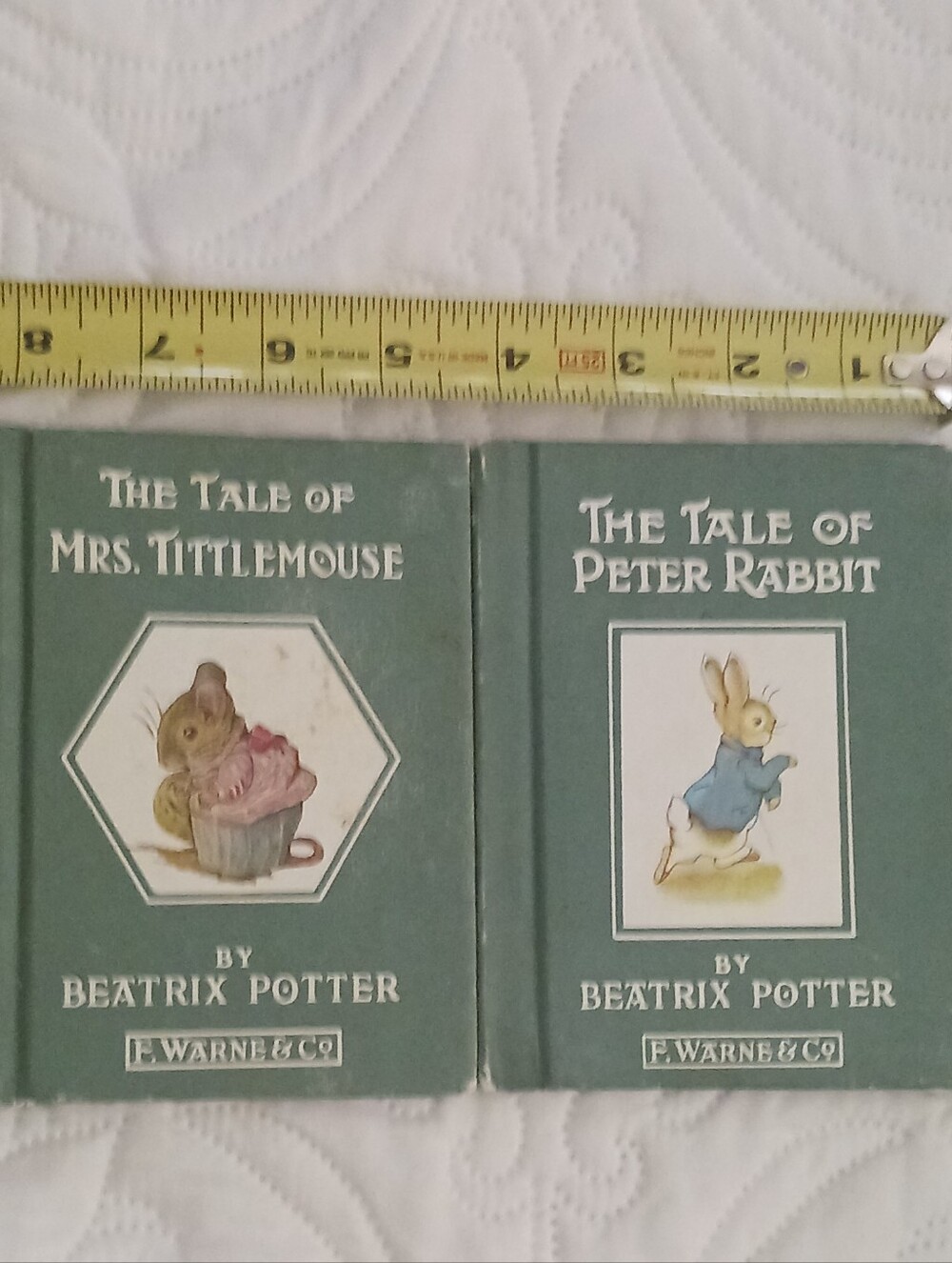 Beatrix Potter Vintage Peter Rabbit & Mrs. Tittlemouse Hardcover Books - Picture 15 of 16